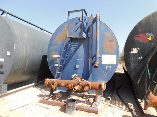 500 BBL FRAC TANK W/ 8" MANIFOLD, SKIDDED Located in YARD28 Fort Stockton, TX