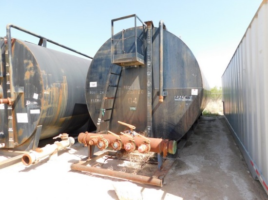 500 BBL FRAC TANK W/ 8" MANIFOLD, SKIDDED Located in YARD28 Fort Stockton, TX