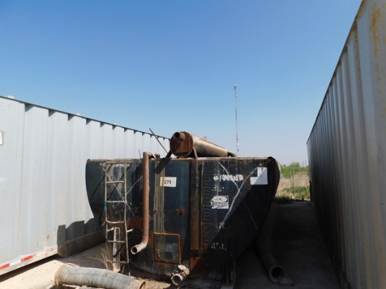 250 BBL HALF ROUND TANK W/ GAS BUSTER, SKIDDED Located in YARD28 Fort Stockton,