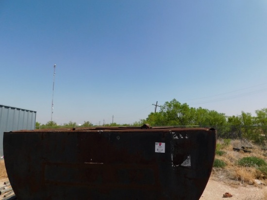 250 BBL HALF ROUND TANK, SKIDDED Located in YARD28 Fort Stockton, TX