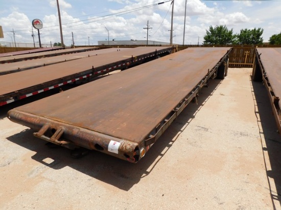 2006 SHOPMADE T/A FLOAT, 8'W X 40'L, NEWAY TYPE SUSP., STEEL DECK, RT, (4) STRAP