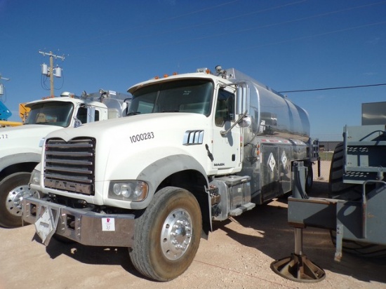 2014 MACK GU713 T/A DAY CAB OIL DELIVERY TRUCK, VIN- 1M2AX04C7CM012465, P/B MACK