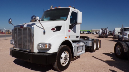 2015 PETERBILT 567 T/A DAY CAB, 220” WB, VIN#1XPCD79X5FD278032 P/B CUMMINS ISX12