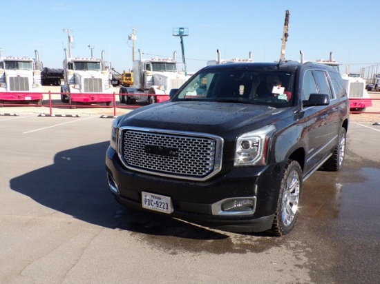 2016 GMC YUKON XL DENALI 4X4, VIN- 1GKSZHKJ5GR109443, P/B 6.2L GAS ENGINE, AUTO