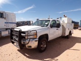 (0590) 2008 CHEVY 3500 EXT CAB DUALLY SERVICE TRUCK, VIN- 1GBJK39678E134983, P/B