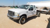 (0425) 2004 FORD F250 EXT CAB SGL AXLE CAB & CHASSIS 4X4 PICKUP, VIN-1FTNE21S94E