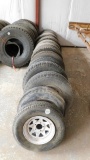 (7652) (15) ASSORTED PICKUP & TRAILER TIRES Located in YARD 2 Mentone, TX David