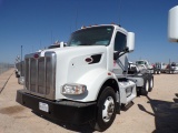 2015 PETERBILT 567 T/A DAY CAB, 220” WB, VIN#1XPCD79X4FD278006 P/B CUMMINS ISX12