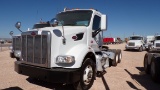 2015 PETERBILT 567 T/A DAY CAB, 220” WB, VIN#1XPCD79X2FD277985 P/B CUMMINS ISX12