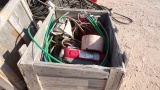 3 CRATES W/ GPS COMPONENTS, FIRE EXTINGUSHERS, HOSES, (1) PALLET OF HYDRAULIC HO
