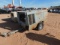 AIR COMPRESSOR P/B JD 4 CYL DIESEL ENGINE, MTD IN S/A ENCLOSED TRAILER, SHOWS 97
