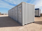 (43444) 40' H CUBE SEA CONTAINER W/ (4) SIDE DOORS  Located in YARD 1 - Midland,