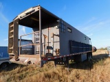 (M-13) 40' T/A MOBILE OFFICE/ DOG HOUSE/ PARTS HOUSE W/ LOCKERS, KNOWLEDGE BOX,