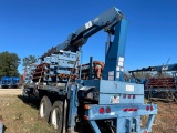 (FIF-106) 2008 KALYN T/A 40' LINE TRAILER W/NATIONAL CRANE N160/46, VIN# 5DDKM40