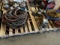 (2) PALLETS OF AIR HOSES, VARIOUS FLOOD LIGHTS, ELECTRICAL CORDS (6-7)