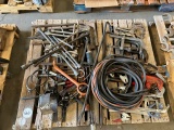 Pallets Hammers, Asst'd & Various Sizes, C Clamps, Hack Saws, Jumper Cables & Ti