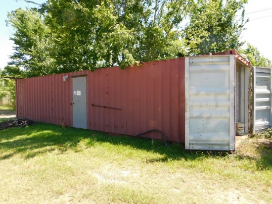 (42313) 8' X 40'L SEA SHIPPING CONTAINER W/ LIFT EYES & CONTENTS
