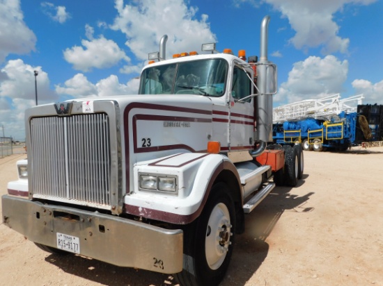 (UNIT 23) 1996 WESTERN STAR T/A DAY CAB ROAD WINCH TRUCK, VIN- 2WLPCCJG8T