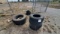 (8384) LOT OF MISC USED TRUCK, PICKUP & TRAILER TIRES