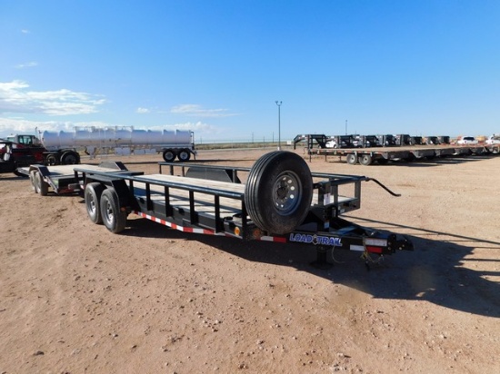 (X) 2022 LOAD TRAIL 24'L T/A BP TRAILER, VIN: 42ECH2025N1248843, 12" SIDES, 8 LU