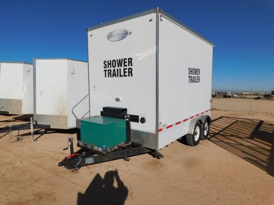 (X) 2015 RICHARDSON HOMES 7' X 12'L T/A SAFETY SHOWER TRAILER, VIN: 1K9BU1827F12