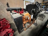 (9911) CAT 4 CYL TURBO DIESEL HPU, W/ RADIATOR, HYD PUMP, HYD TANK, SKIDDED