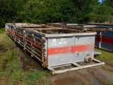 (9927) 40' X 8' X 4' 2-COMPARTMENT OPEN TOP PIT, SKIDDED