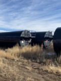 500 BBL ROUND FRAC TANK, SKIDDED