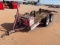 (X) 12' X 6' SHOP BUILT T/A BP BOP TRAILER, W/ TOOL BOX, 235/80R16 TIRES, 2