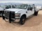 (X) 2008 FORD F350 XL SUPER DUTY 4X4 CREW CAB FLAT BED, VIN: 1FDWW37R38EB52301,