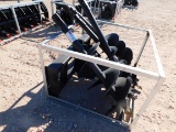 (9127) UNUSED HYD. AUGER F/ SKID STEER W/ (3) BITS