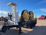 (X) T/A CABLE REEL PULLER TRAILER, P/B: CUMMINS 8.3L DIESEL HPU, W/ (2) 6'-5 RIB