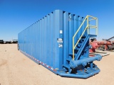 500 BBL PORTABLE FRAC TANK, CRIMPED STEEL W/ FRONT STAIRS 8'