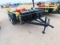(X) SHOPBUILT T/A BUMPER PULL BOP TRAILER, 7'W X 12'L, TOOL BOX, BOP STUMP,