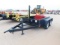 (X) SHOPMADE T/A BUMPER PULL BOP TRAILER, 7'W X 12'L, TOOL BOX, BOP STUMP,