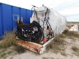 8'DIA X 24'L DIESEL FUEL TANK W/ (2) TRANSFER PUMPS (0900088) YARD 8 FREER,