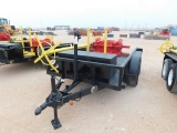 (X) SHOPMADE T/A BUMPER PULL BOP TRAILER, 7'W X 12'L, TOOL BOX, BOP STUMP,
