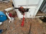 GAS POWERED AUGER MACHINE W/ 4