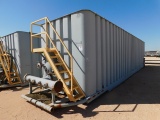 DRAGON 500 BBL CRIMPED STEEL WHEELED FRAC TANK W/ MANIFOLD (12743) YARD 1 M