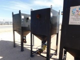 3' X 3' X 6.5'H DRY BULK HOPPER (9392)