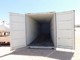 8'W X 40'L X 9.5'H MULTI-DOOR SEA CONTAINER W/ (4) SIDE DOORS, (1) END DOOR, CON