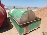 4' X 12' USED OIL TANK W/ SPILL CONTAINMENT PAN (2237)