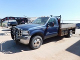 (X) 2005 FORD F350 XLT SUPER DUTY SINGLE CAB 4X4 DUALLY / WINCH TRUCK, VIN: 1FDW