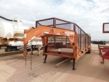 (X) 2011 LONE STAR TRAILERS 7' X 32' T/A GN TRAILER W/ 85R16 TIRES, (4) RATCHETS