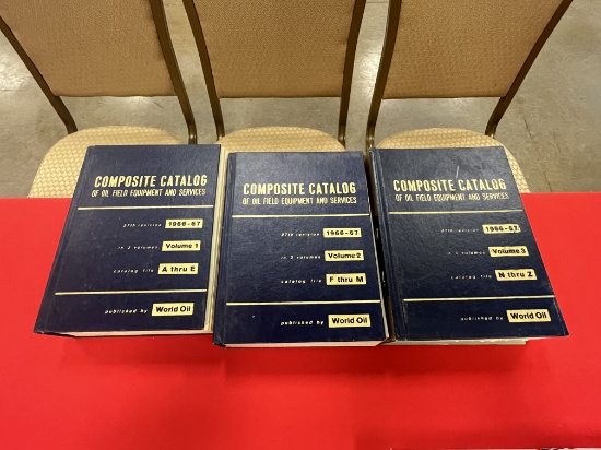 WORLD OIL 1966-1967 OILFIELD EQUIPMENT & SERVICES VOLUME 1-3 COMPOSITE CATALOGS
