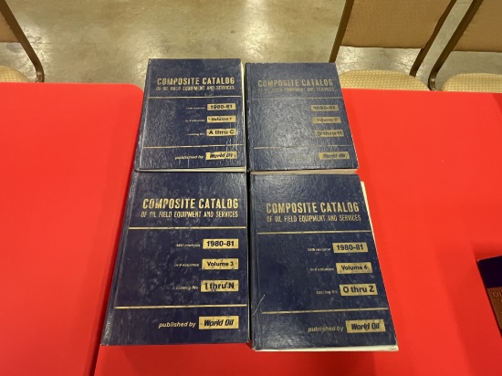WORLD OIL 1980-1981 OILFIELD EQUIPMENT & SERVICES VOLUME 1-4 COMPOSITE CATALOGS