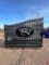UNUSED 20' BI-PARTING IRON GATE W/ ELK DESIGN