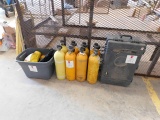LOT OF EXTRA SBA OXYGEN BOTTLES & EXTRA SBA CASE