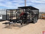 2023 EAST TEXAS TRAILERS 18' X 8' T/A  BP TRASH TRAILER