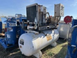 CURTIS R/S SERIES AIR COMPRESSOR W/AIR TANK POWERED BY ELECTRIC MOTOR (INCOMPLETE)